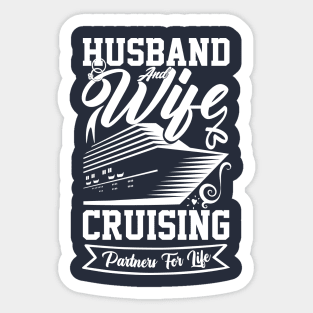 cruise vacation for Setting Sail for Love and Celebration Birthday for Husband and Wife cruise Sticker